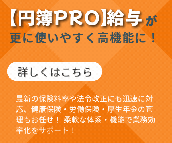 最新の保険料率や法令改正にも迅速に対応、健康保険・労働保険・厚生年金の管理もお任せ！ 柔軟な体系・機能で業務効率化をサポート！ 「子ども・子育て
支援金」にも対応