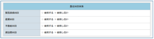 勘定科目体系