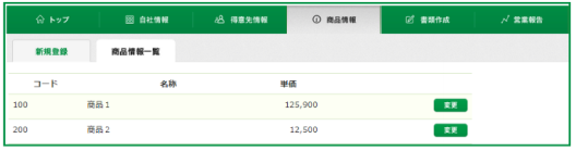 商品情報画面