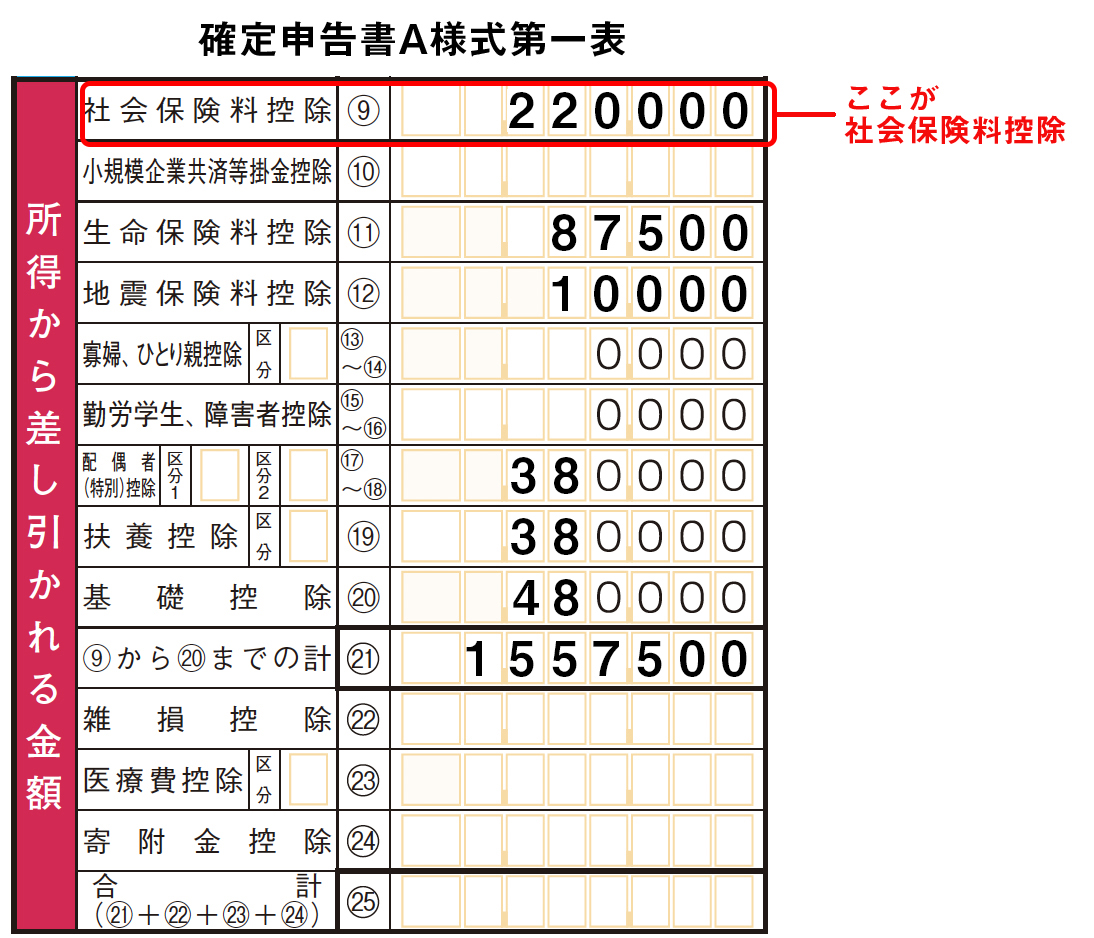 社会 保険 料 控除