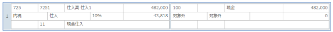 仕訳パターンの新規入力